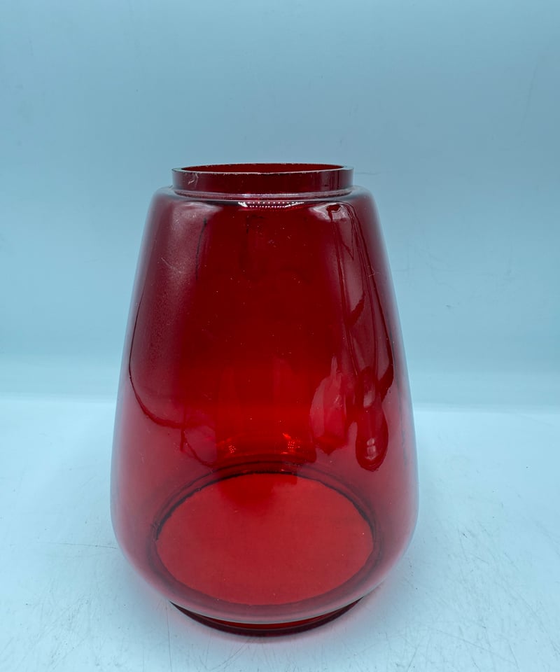 極美‼️BAT No.599 ホットブラストランタン レッドガラス