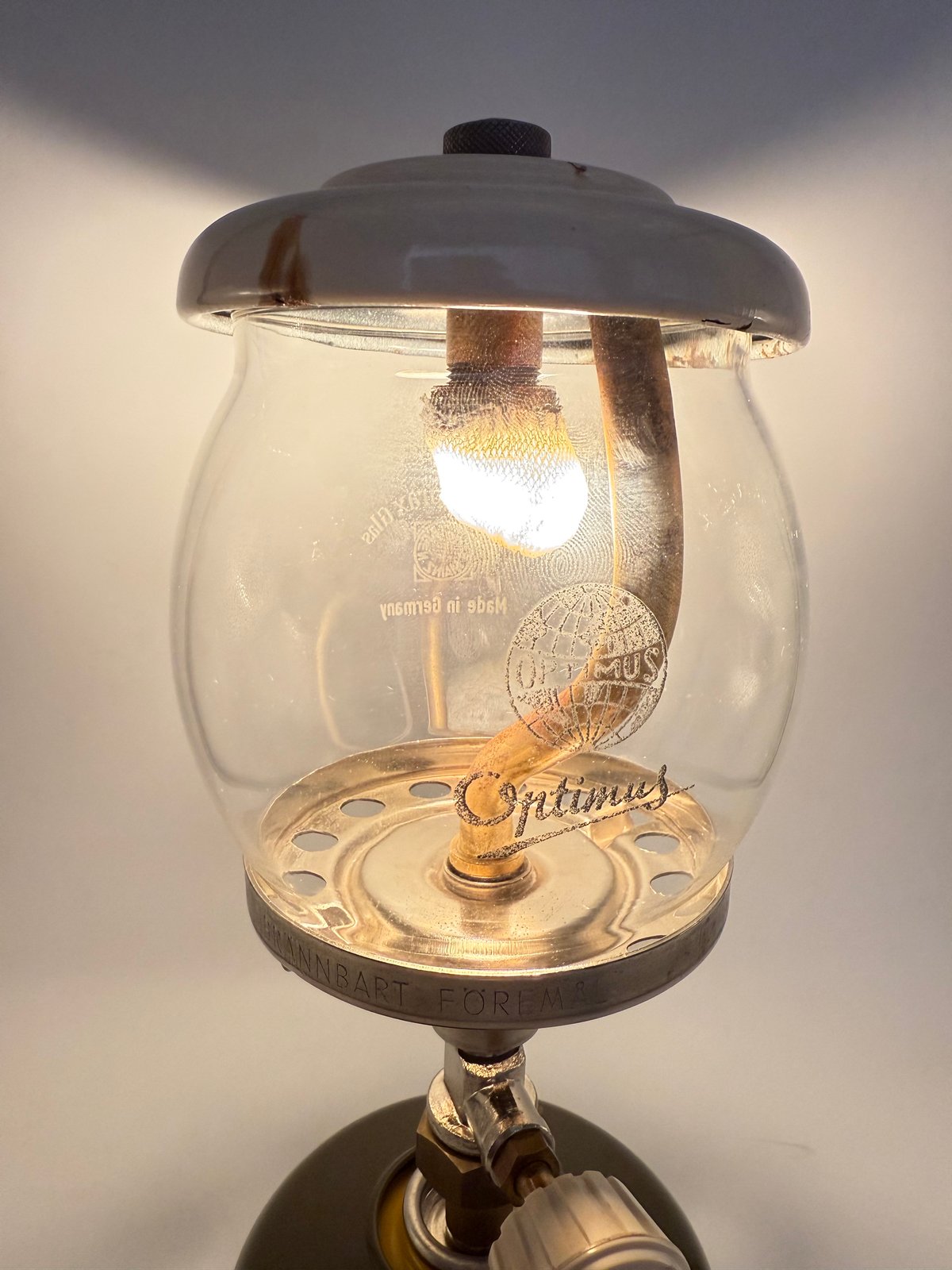 ガスランタン！OPTIMUS841 OD缶変換アジャスター付き