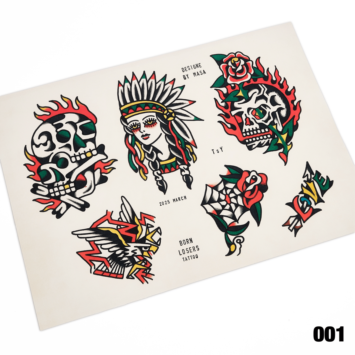 FLASH POSTER】Masa // 001-004 | tattoostudioyam