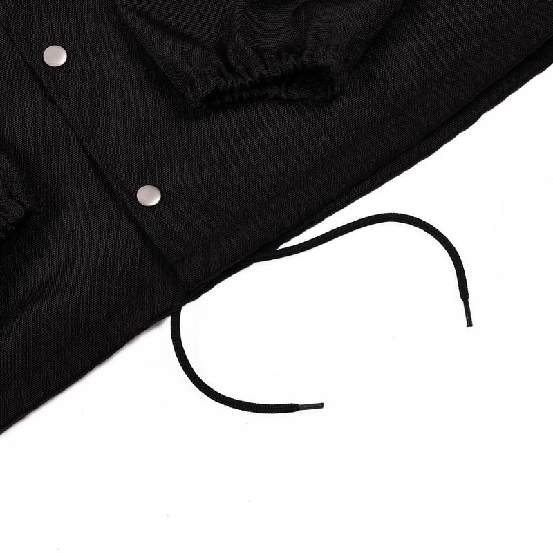 POLYESTER OXFORD COACH JACKET // BLACK | tattoo