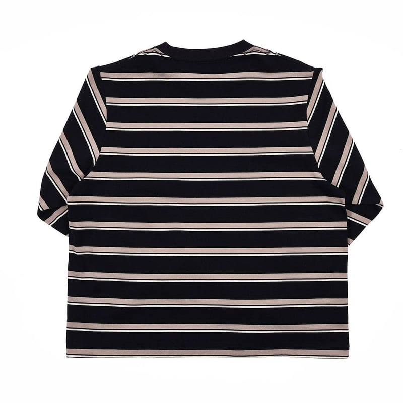 [POLYPLOID] BORDER LONG TEE タグ付 BORDER LONG SLEEVE TEE 【BLACK TAG】 // NAVY | ta