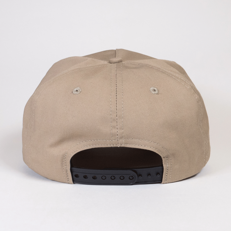 SNAPBACK CAP 【EAT, SHIT, TATTOO & DIE】// BEIGE