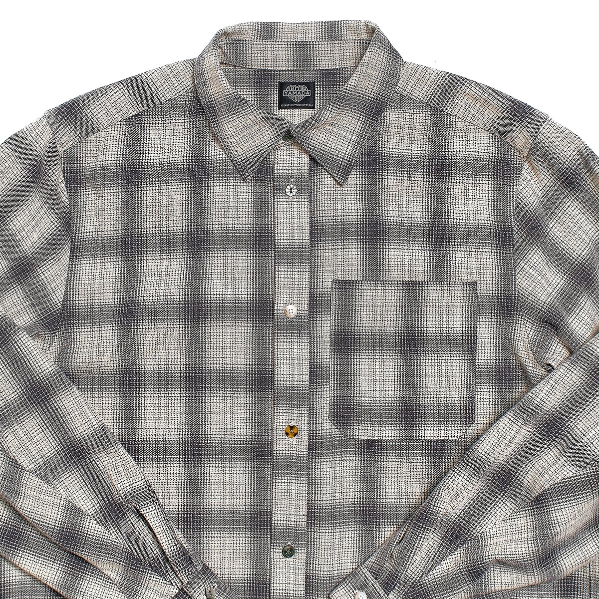 トップス TSY ORIGINAL OMBRE CHECK SHIRTS // GRAY TSY ORIGINAL OMBRE CHECK SHIRTS GRAY