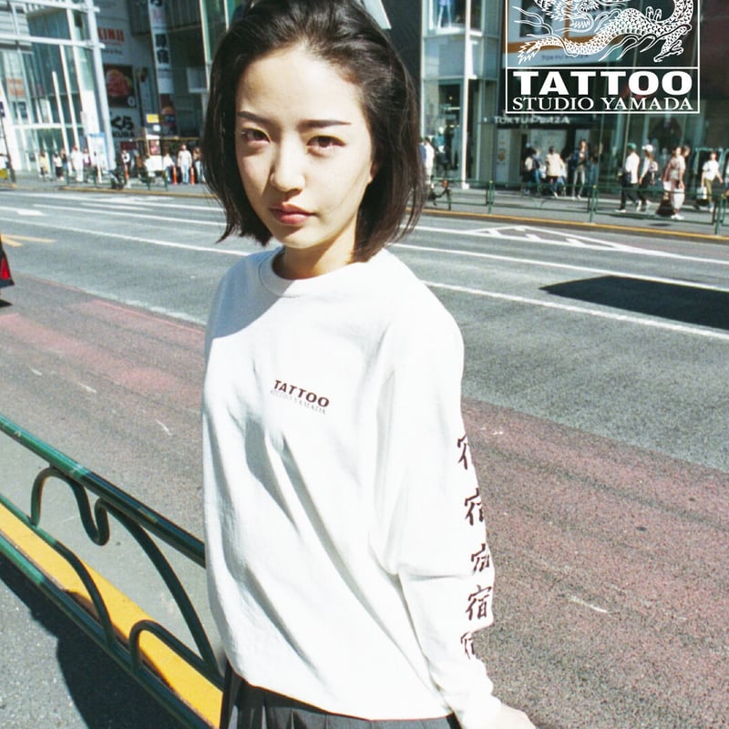 HARAJUKU LONG SLEEVE TEE // WHITE | tattoostudi...