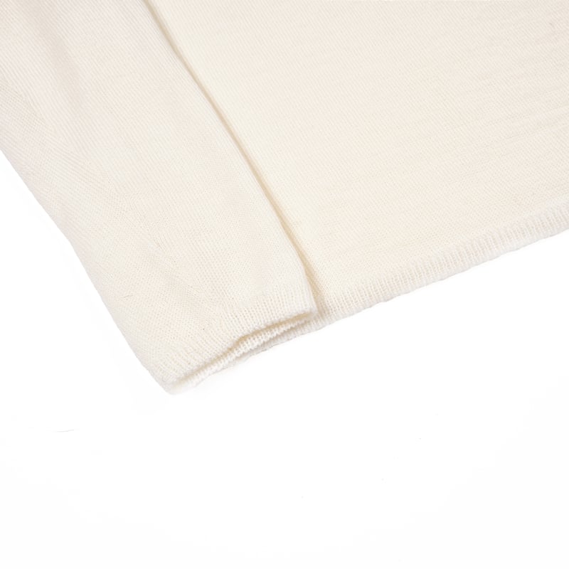 LOW GAUGE CREW NECK KNIT // IVORY | tattoostudi