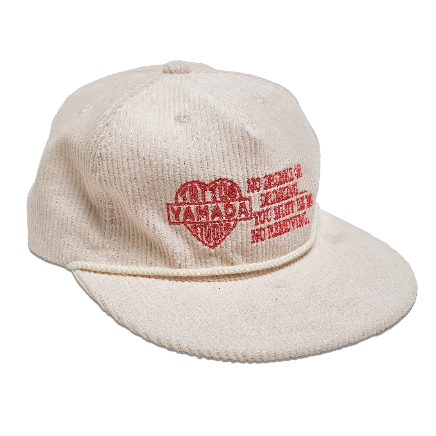 TSY ORIGINAL CORDUROY CAP【BLACK TAG】 // WHITE |