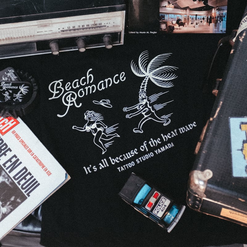 Beach Romance T-shirt // BLACK | tattoostudioya