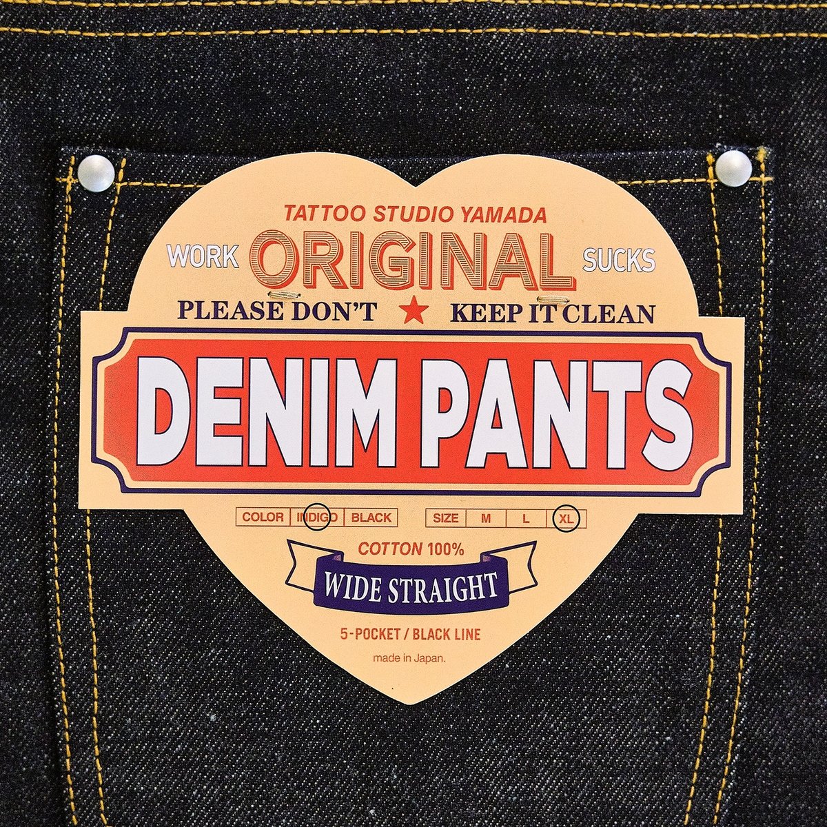 TSY ORIGINAL WIDE STRAIGHT DENIM【BLACK TAG】 // TSY ORIGINAL WIDE STRAIGHT DENIM【BLACK TAG】 //