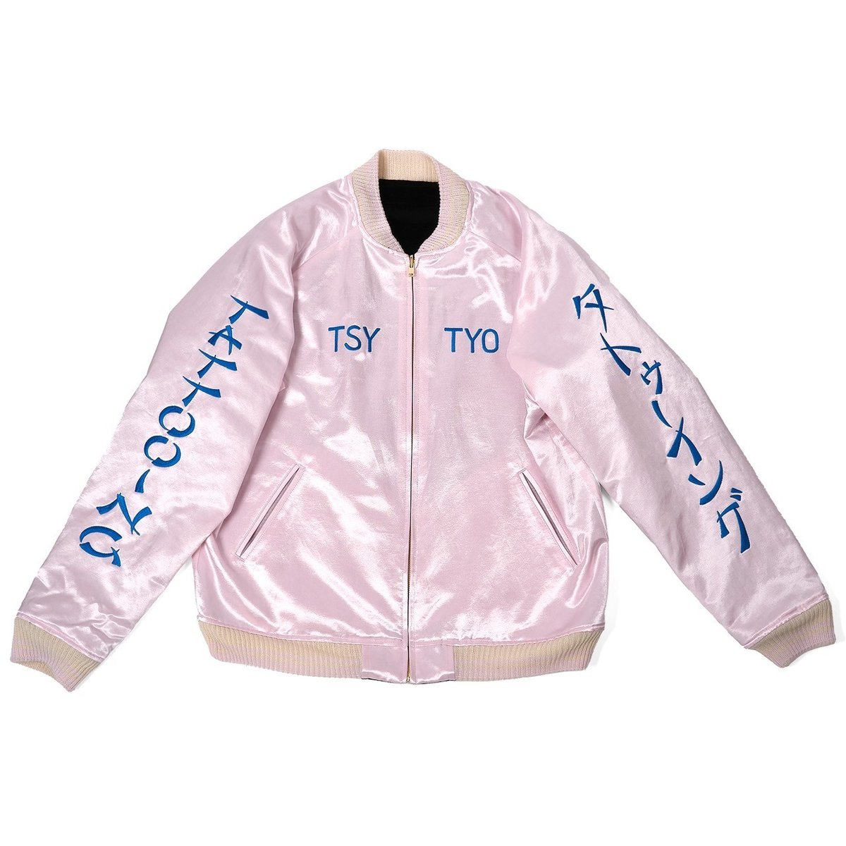 TSY ORIGINAL SOUVENIR JACKET BLACK×PINK | tatto