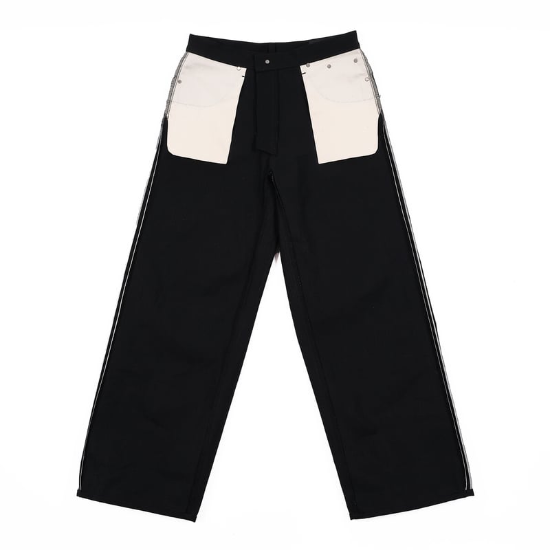 TSY ORIGINAL WIDE STRAIGHT DENIM M ブラック TSY ORIGINAL WIDE STRAIGHT DENIM【BLACK TAG】 //