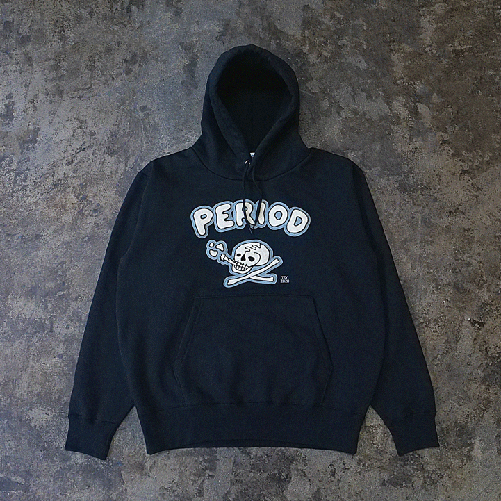 SKULL HEAVY WEIGHT HOODIE // BLACK | tattoostud