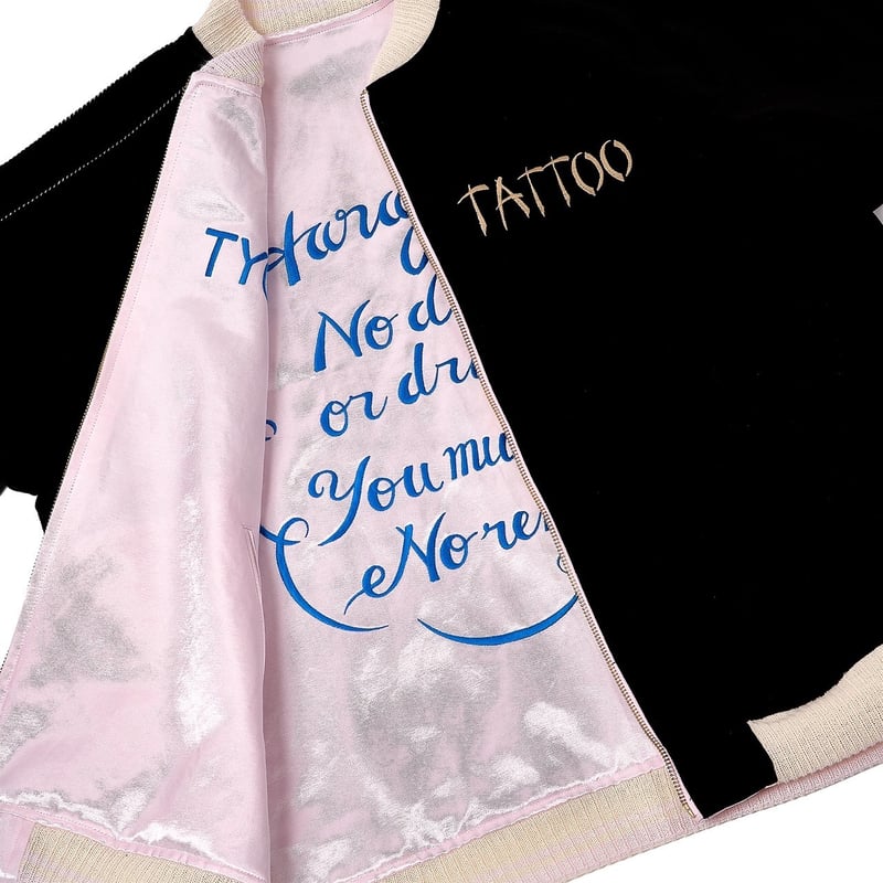 TSY ORIGINAL SOUVENIR JACKET BLACK×PINK