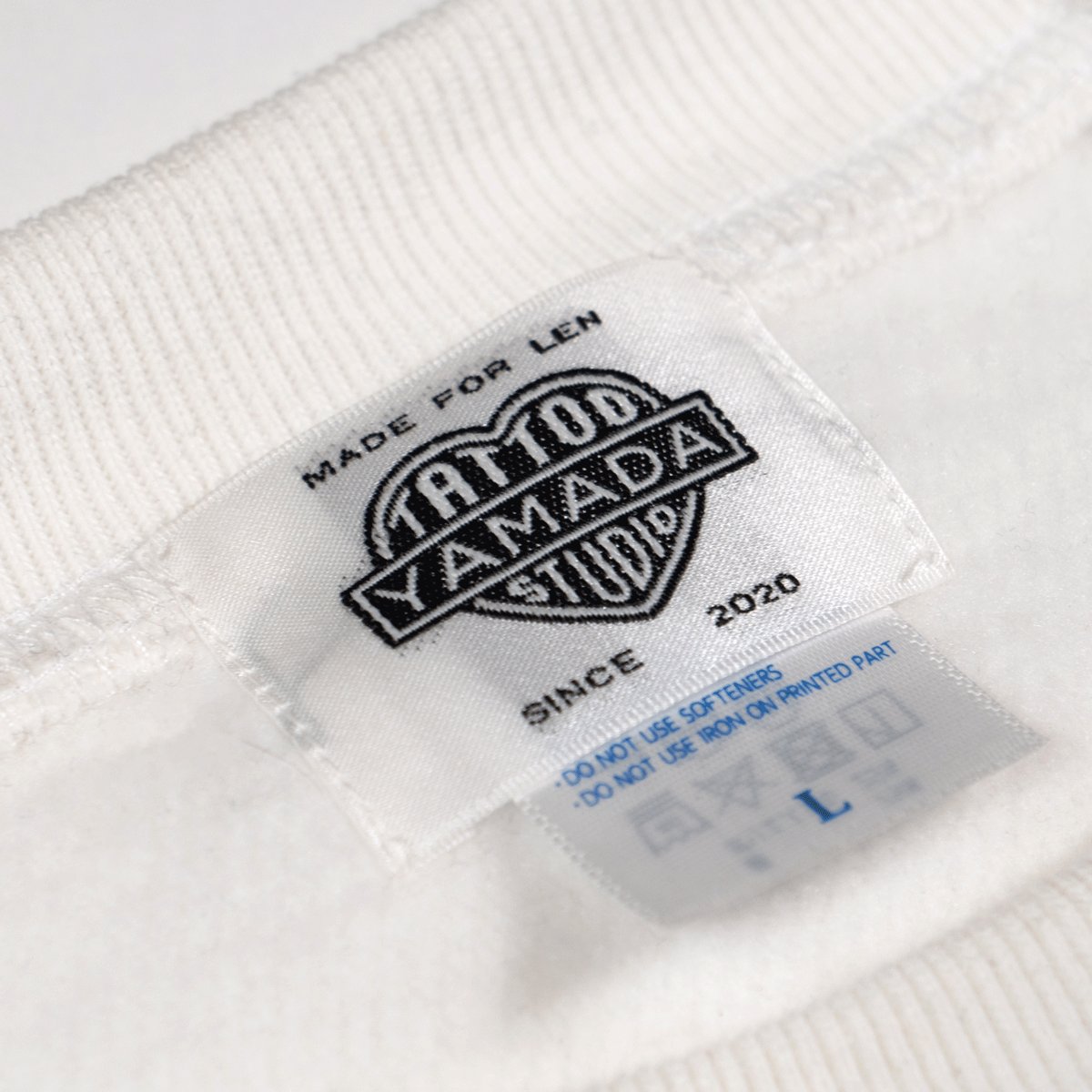 COLLEGE SWEATSHIRT【TSY】 // WHITE × DARK GREEN |