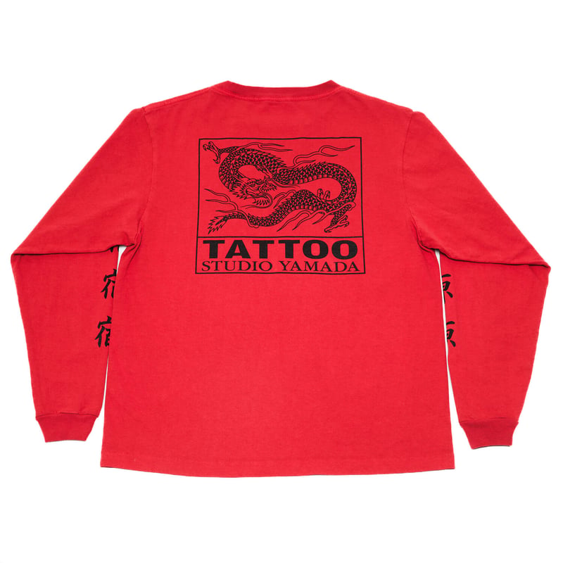 HARAJUKU LONG SLEEVE TEE // RED | tattoostudioy