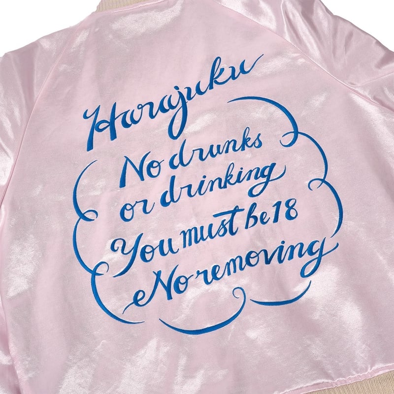 TSY ORIGINAL SOUVENIR JACKET BLACK×PINK | tatto