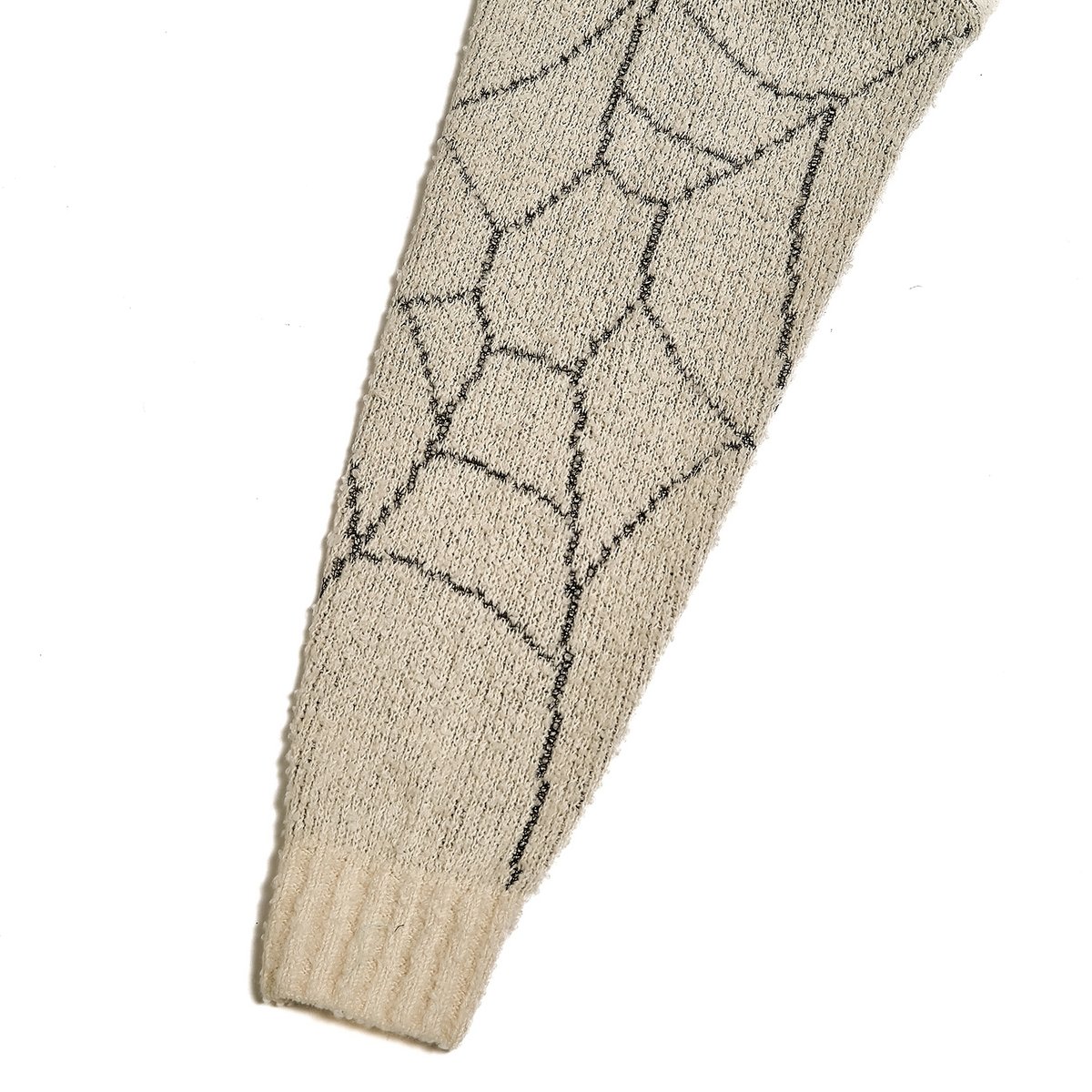 SPIDERWEB BOUCLE COTTON CARDIGAN【BLACK TAG】 // 
