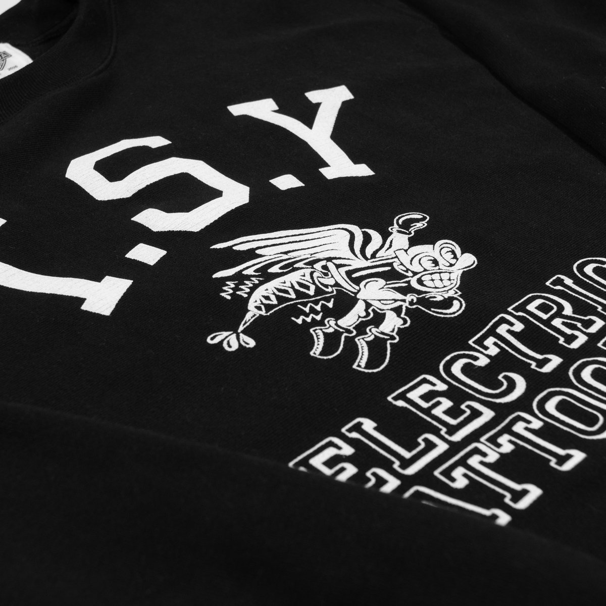 COLLEGE SWEATSHIRT【TSY】 // BLACK×WHITE | tattoo COLLEGE SWEATSHIRT【TSY】 // BLACK×WHITE | tattoo