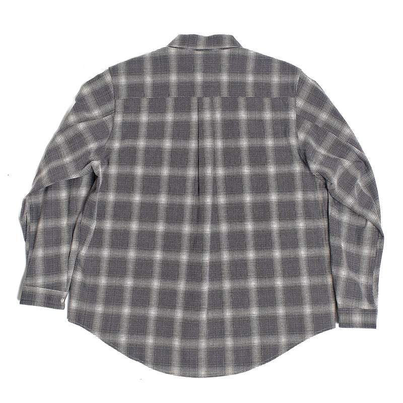 色GLAYTSY ORIGINAL OMBRE CHECK SHIRTS GRAY