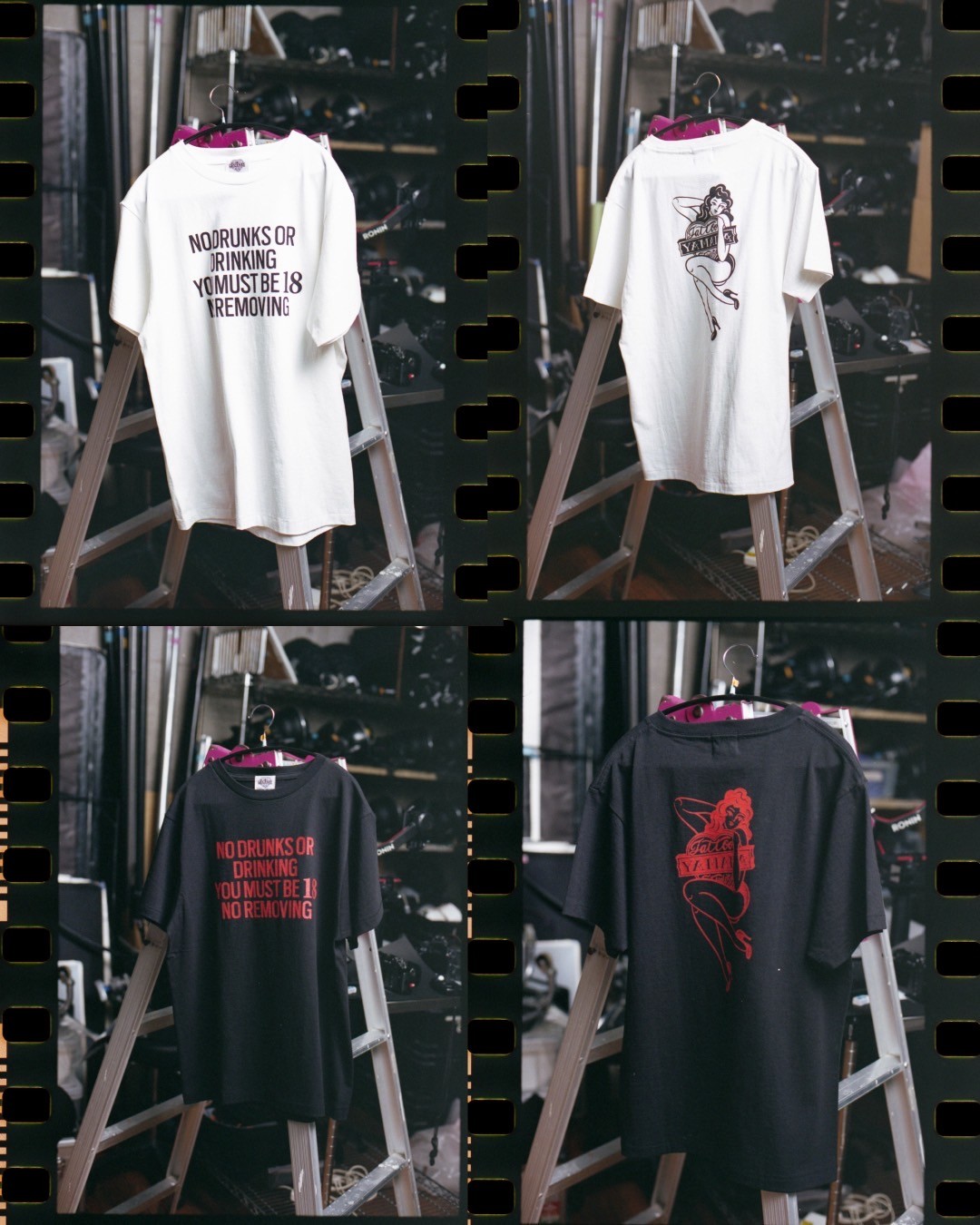 Stussy ピンナップガール　ビックプリント　ロゴ　ブラック　Pin Up Vtg Stussy Pin Up Girl Long Sleeve Tee Black T-Shirt Men's