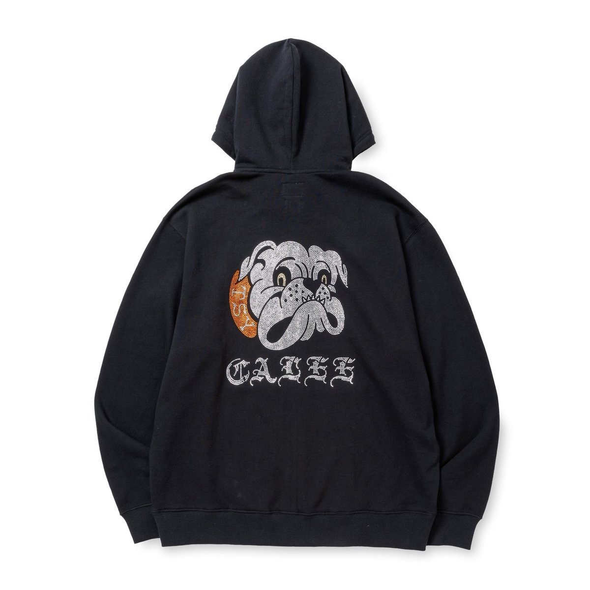 CALEE × TSY 【RHINESTONE PRINTED ZIP HOODIE】 | t