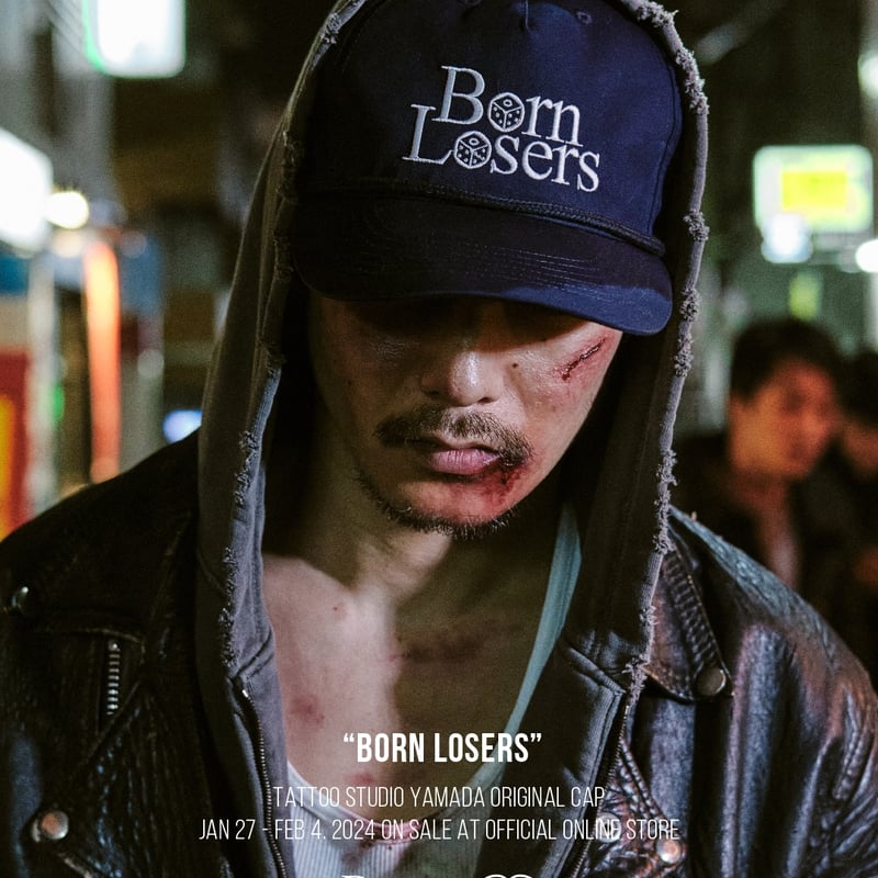 Born Losers CAP【BLACK TAG】 // NAVY | tattoostud