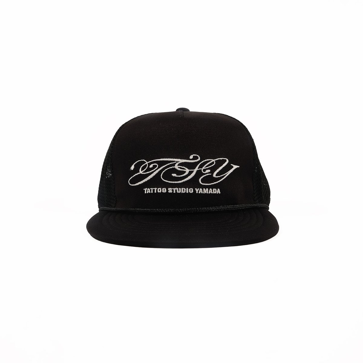tatoo studio yamada MESH CAP【BLACK TAG】 CALLIGRAPHY LOGO MESH CAP【BLACK TAG】// BLACK |