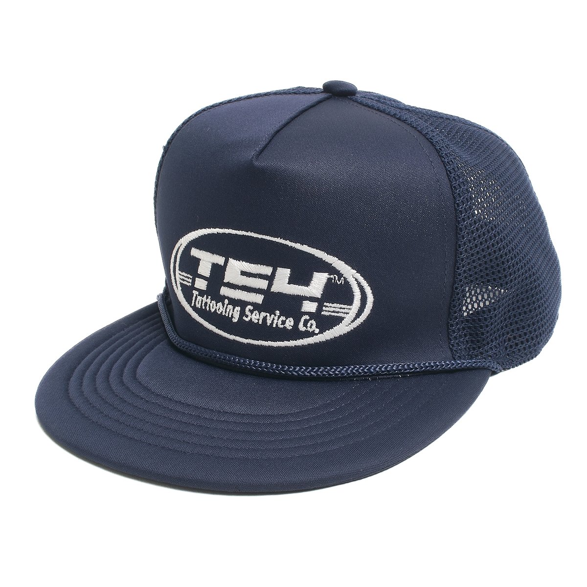 TSY MESH CAP【BLACK TAG】// NAVY | tattoostudioya