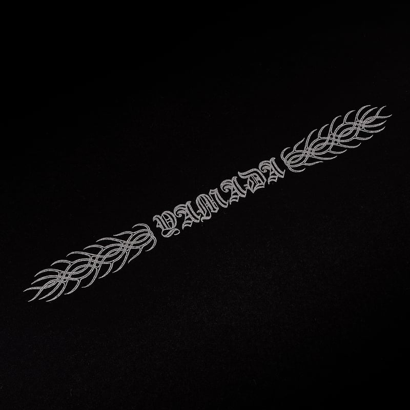 TSY FIRE PATTERN LONG SLEEVE TEE // BLACK | tat
