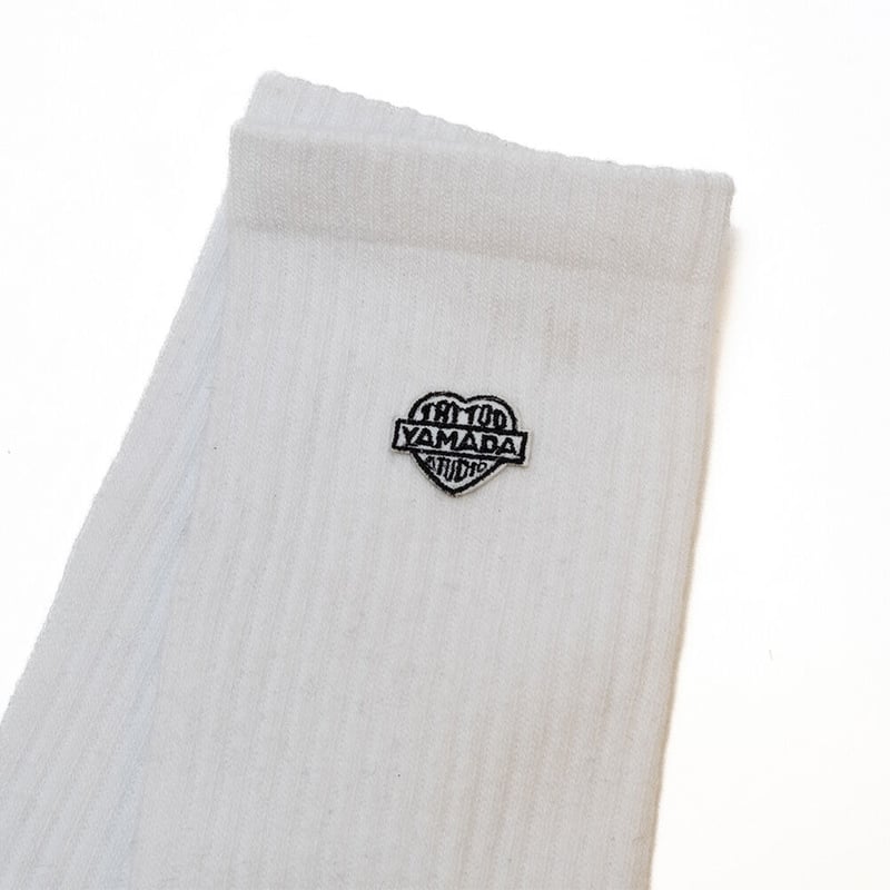tatoo studio yamada ソックス　ダイスキーホルダー　6点セット TSY LOGO SOCKS // WHITE | tattoostudioyamada STORE