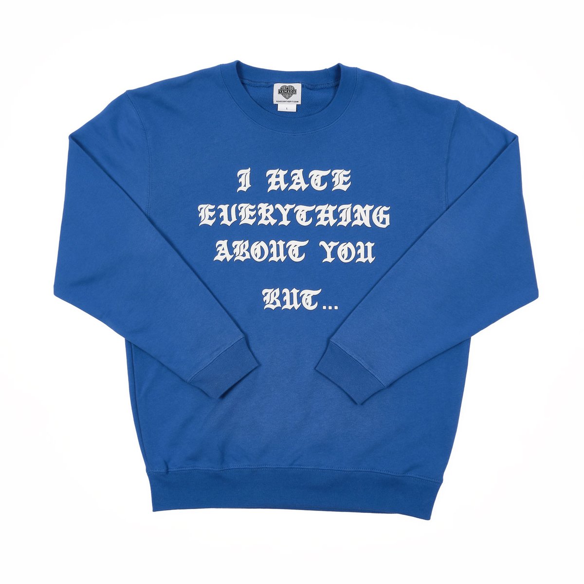 OLD ENGLISH LETTERING SWEAT // BLUE | tattoostu
