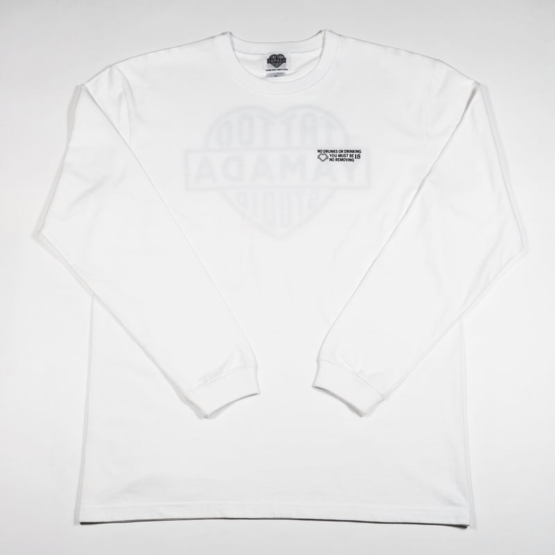 TSY LOGO LONG SLEEVE T-SHIRT // WHITE × BLACK |