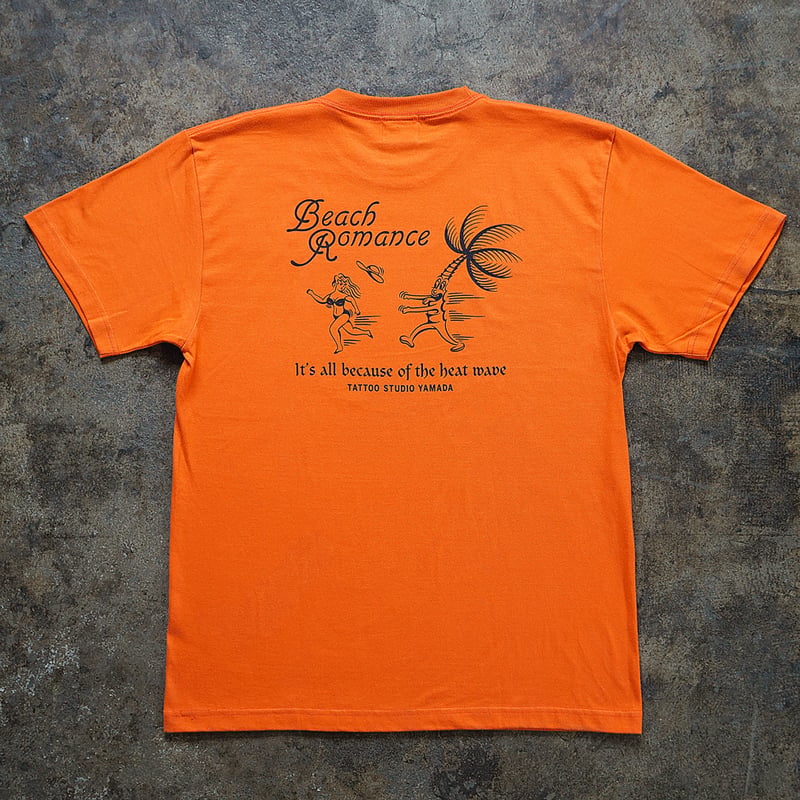 Beach Romance T-shirt // ORANGE | tattoostudioy