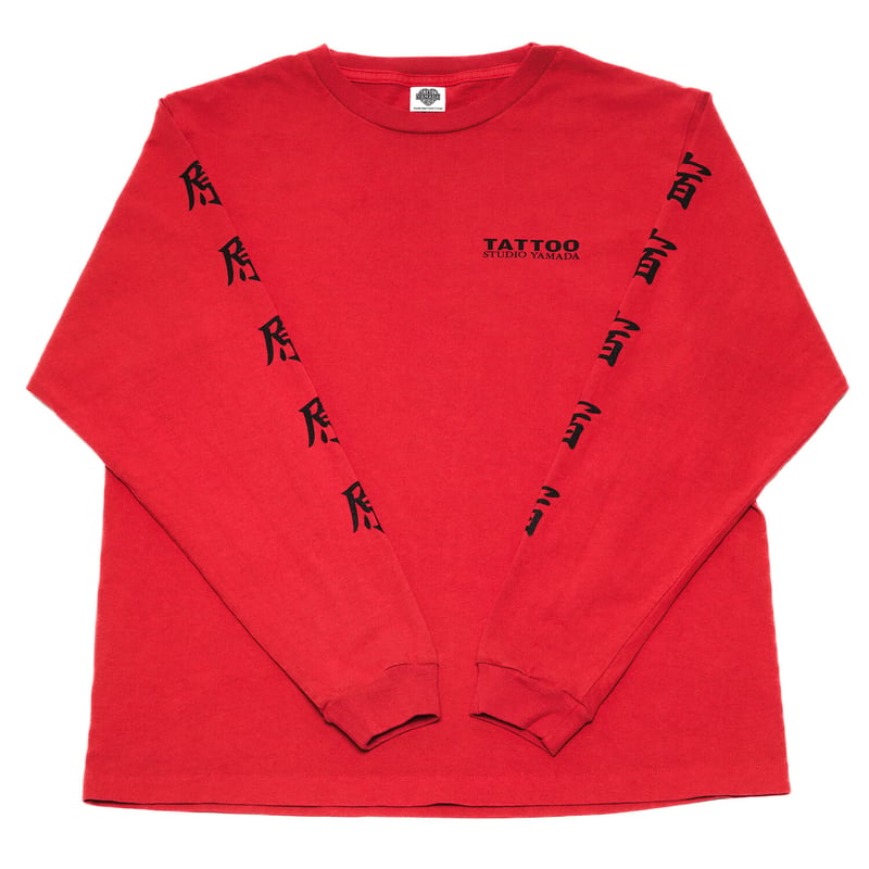 HARAJUKU LONG SLEEVE TEE // RED | tattoostudioy