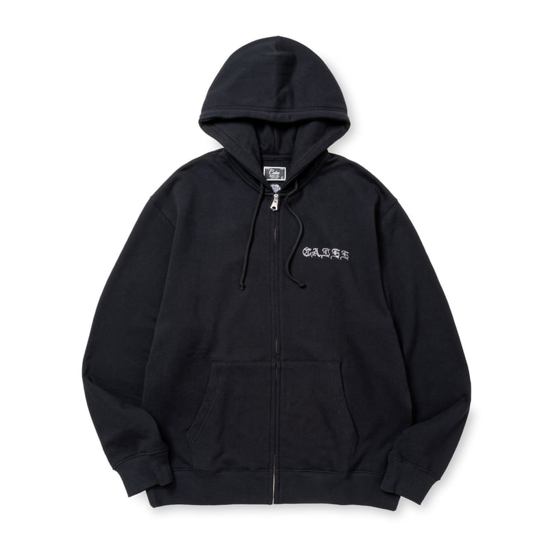 CALEE × TSY 【RHINESTONE PRINTED ZIP HOODIE】 | t