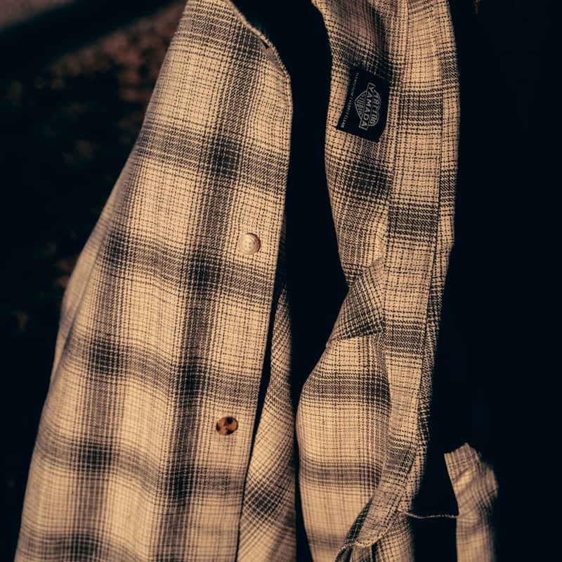 トップス tatoo studio yamada OMBRE CHECK SHIRTS TSY ORIGINAL OMBRE CHECK SHIRTS【BLACK TAG】// IV