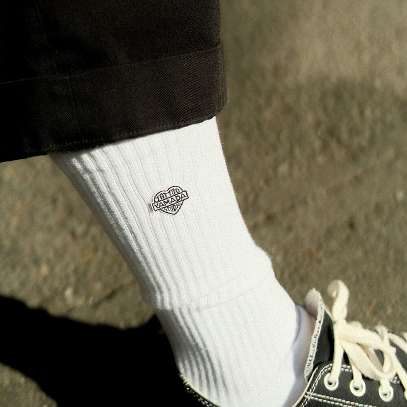 タイツ・ソックス THE ATTICO Logo socks White/Black The Attico Women's Logo Sports Socks in White/Black The Attico
