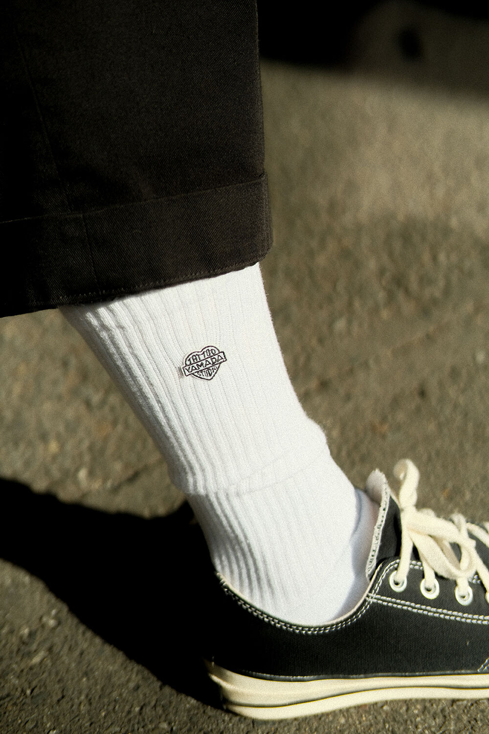 TSY LOGO SOCKS // WHITE | tattoostudioyamada STORE
