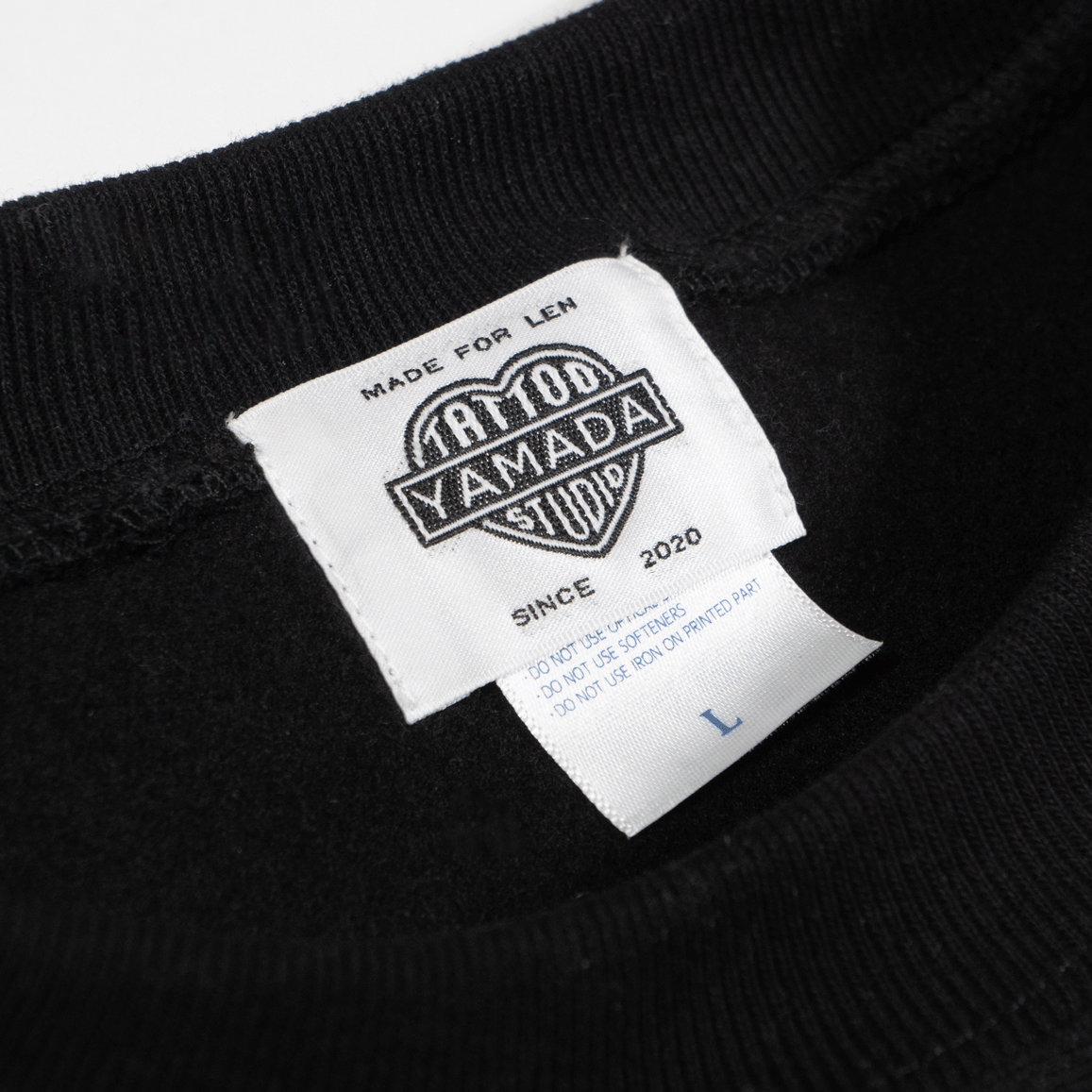 COLLEGE SWEATSHIRT【TSY】 // BLACK×WHITE | tattoo COLLEGE SWEATSHIRT【TSY】 // BLACK×WHITE | tattoo