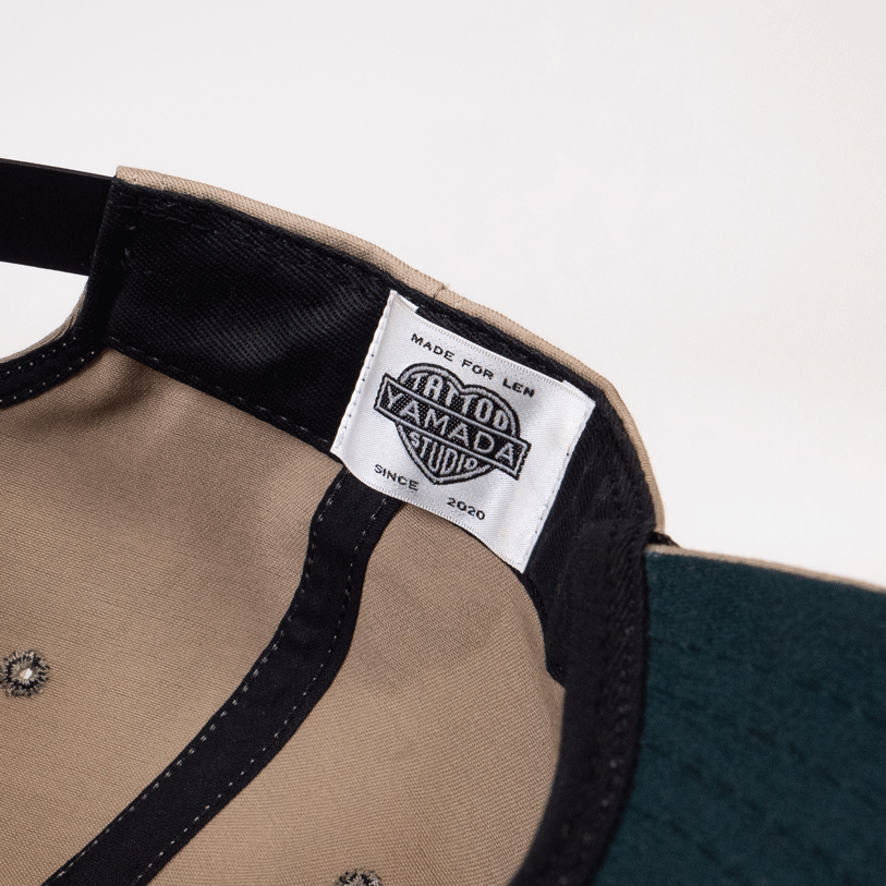 SNAPBACK CAP 【EAT, SHIT, TATTOO & DIE】// BEIGE ...