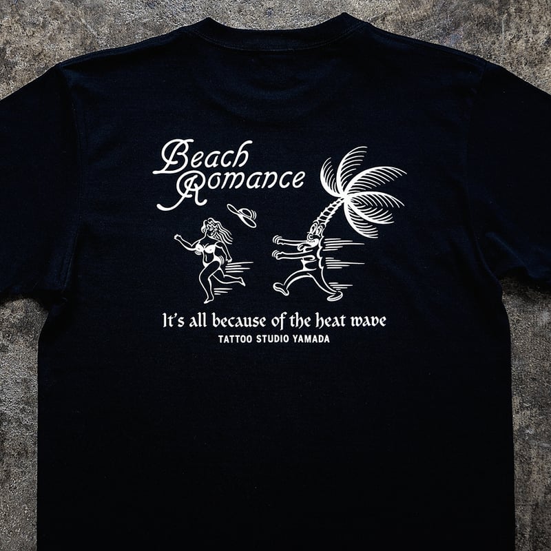 Beach Romance T-shirt // BLACK | tattoostudioya
