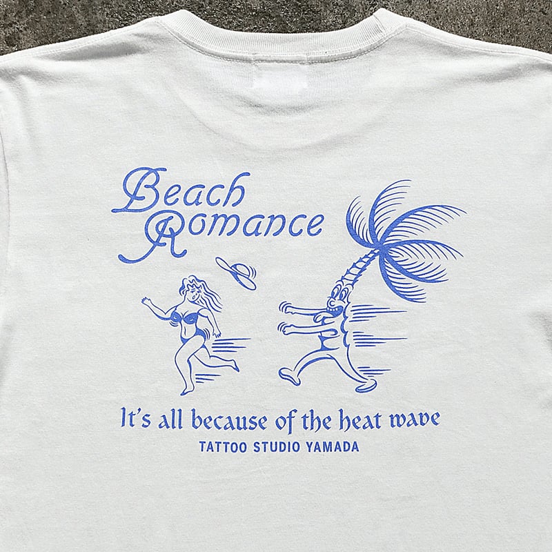 TATTO STUDIO YAMADA beach romance Tシャツ Beach Romance T-shirt // WHITE | tattoostudioya