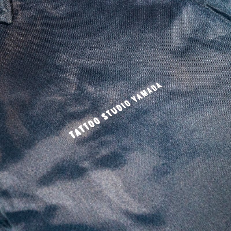 NYLON COACH JACKET【WARNING】// NAVY | tattoostud