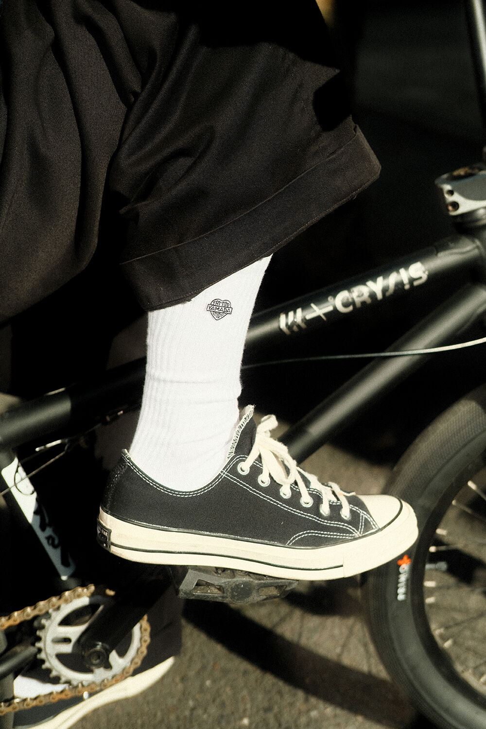 TSY LOGO SOCKS // WHITE | tattoostudioyamada STORE