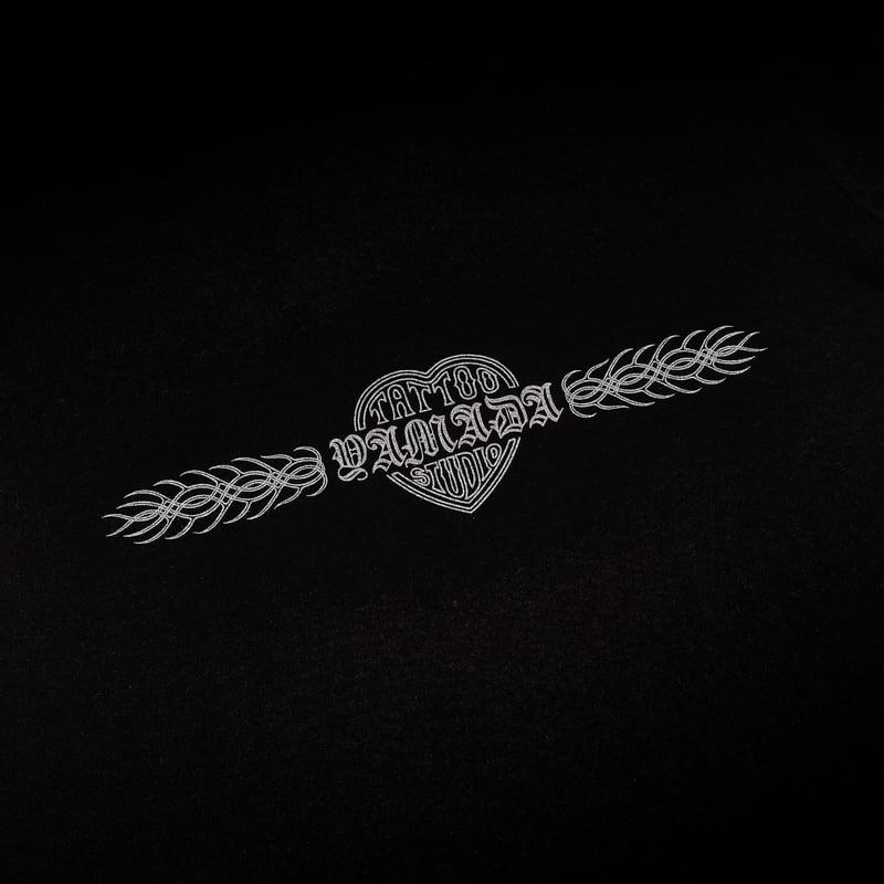 TSY FIRE PATTERN LONG SLEEVE TEE // BLACK | tat