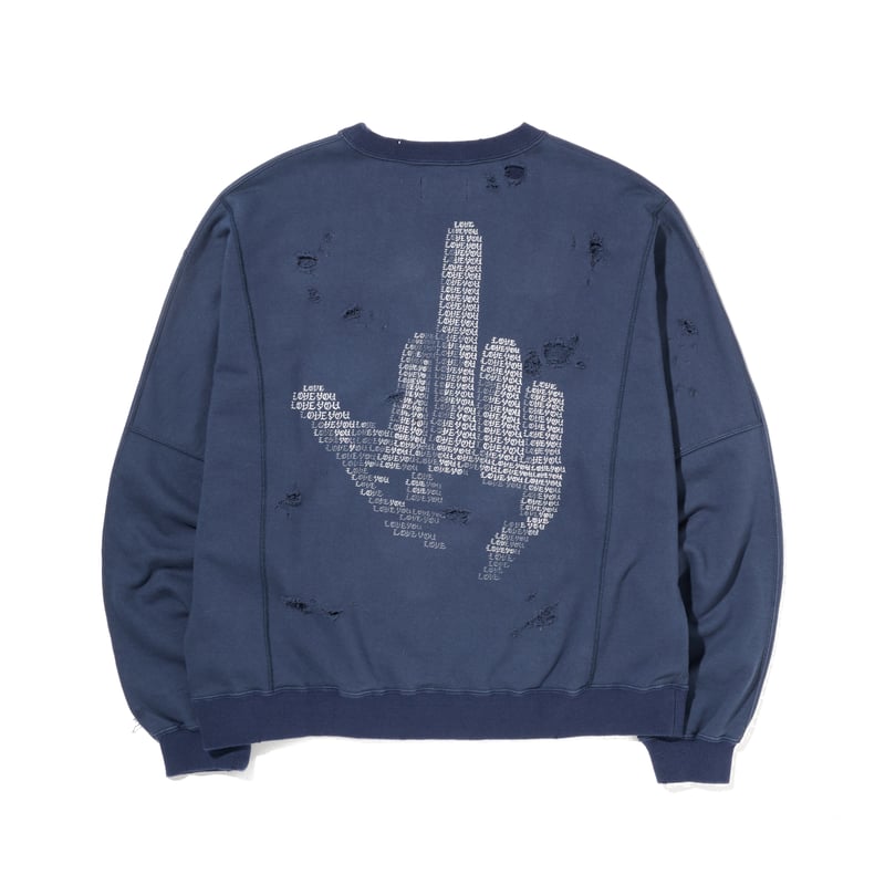 メンズウェア Wedgehog Collage S/S Sweat Shirt - Navy WTAPS（ダブルタップス） 21SS COLLEGE/SS/COTTON 211ATDT-CSM20