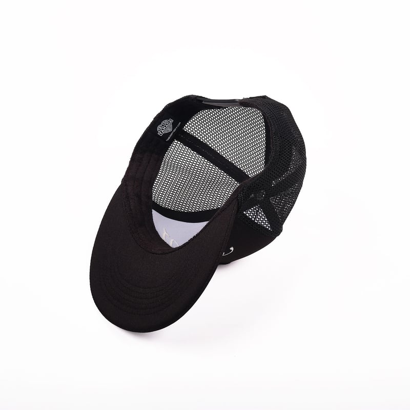CALLIGRAPHY LOGO MESH CAP【BLACK TAG】// BLACK |