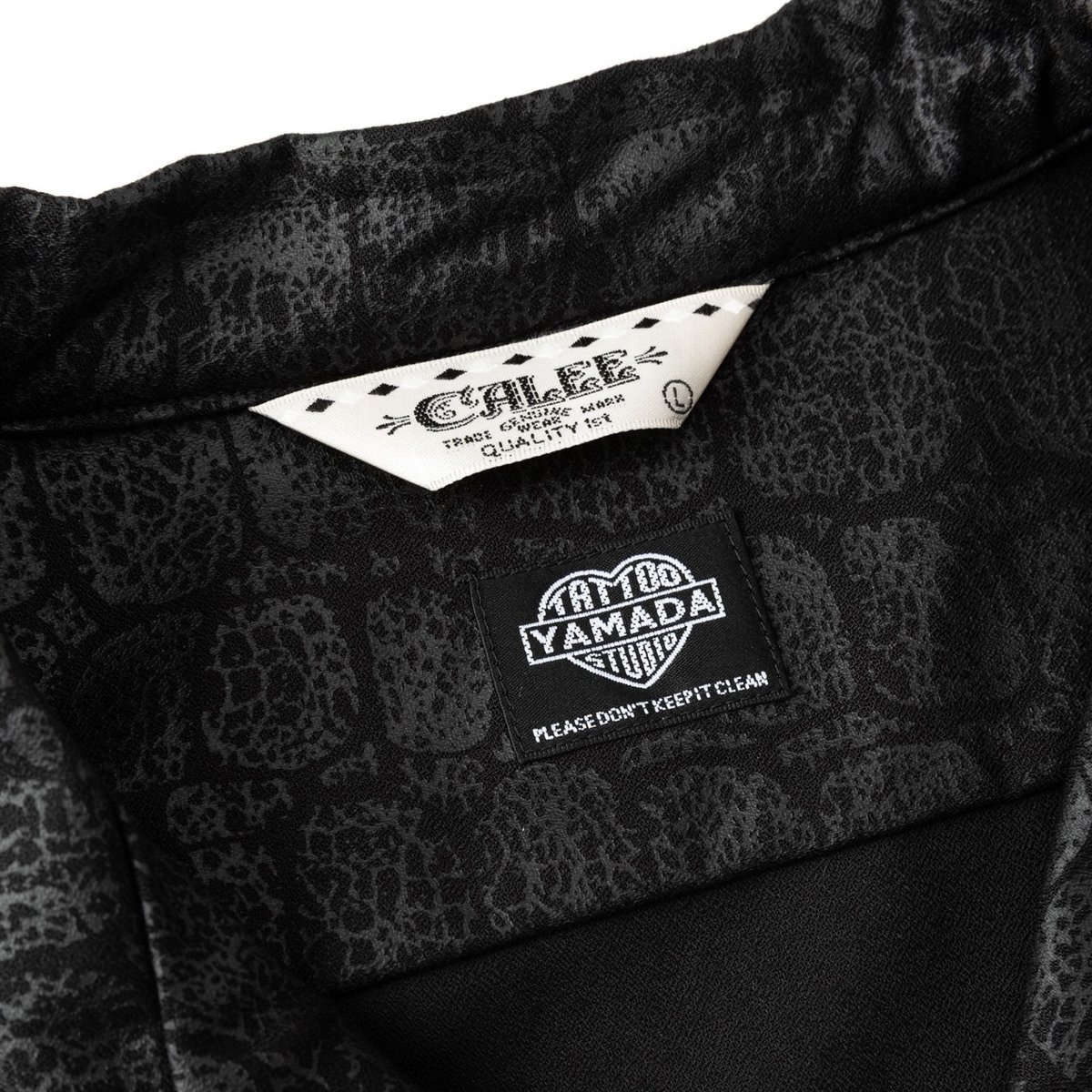 CALEE × TSY 【CROCODILE PATTERN SHIRT】 | tattoos