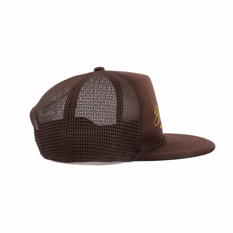 【新品未開封】TSY LOGO MESH CAP BROWN CALLIGRAPHY LOGO MESH CAP【BLACK TAG】// BROWN |
