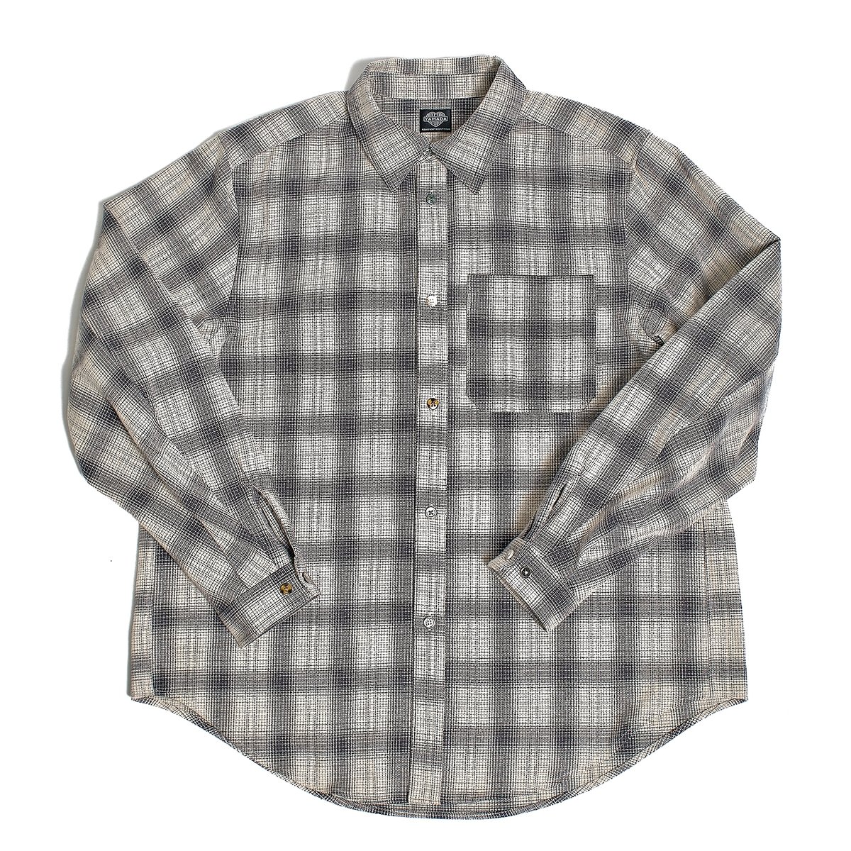 TSY ORIGINAL OMBRE CHECK SHIRTS【BLACK TAG】// IVORY