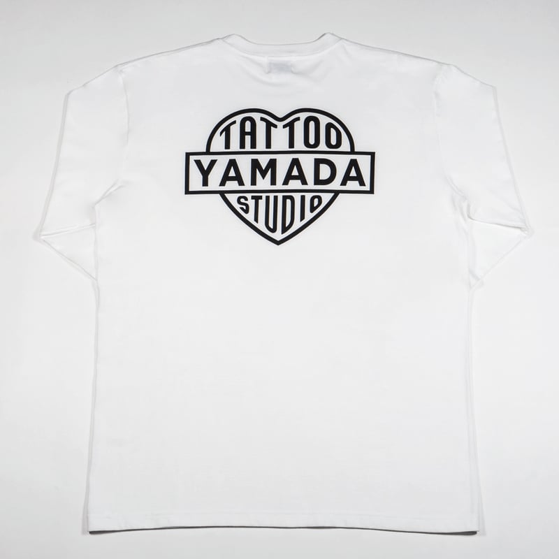 TSY LOGO LONG SLEEVE T-SHIRT // WHITE × BLACK |